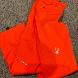Women’s Spyder ski pants orange sizzle size 10